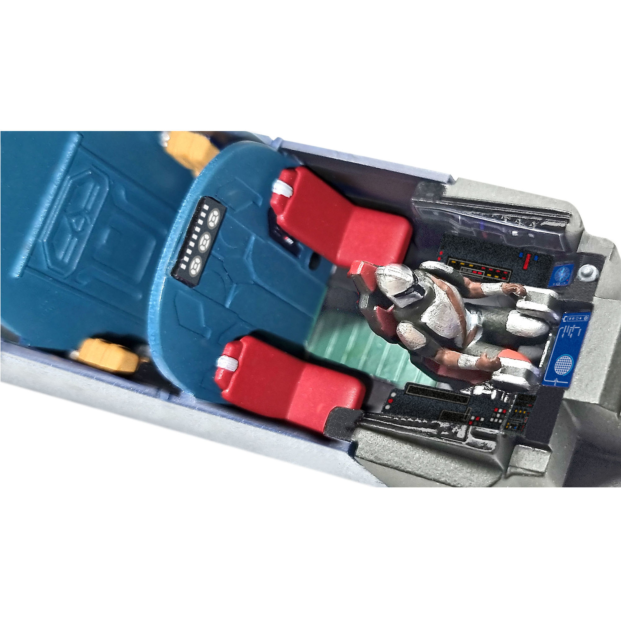 Kokpit modelu Razor Crest z figurką pilota