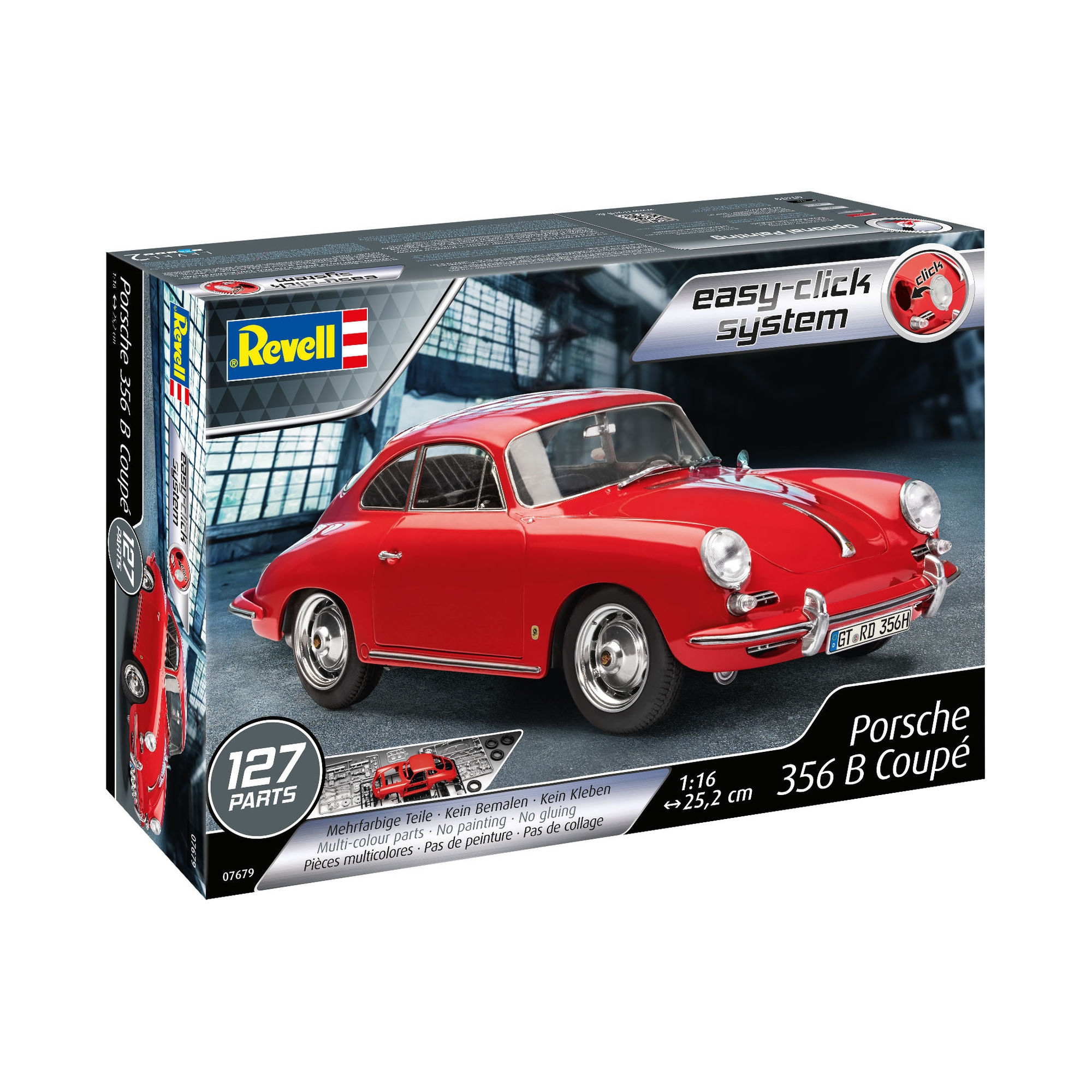 Model Porsche 356 B Coupé w czerwonym kolorze