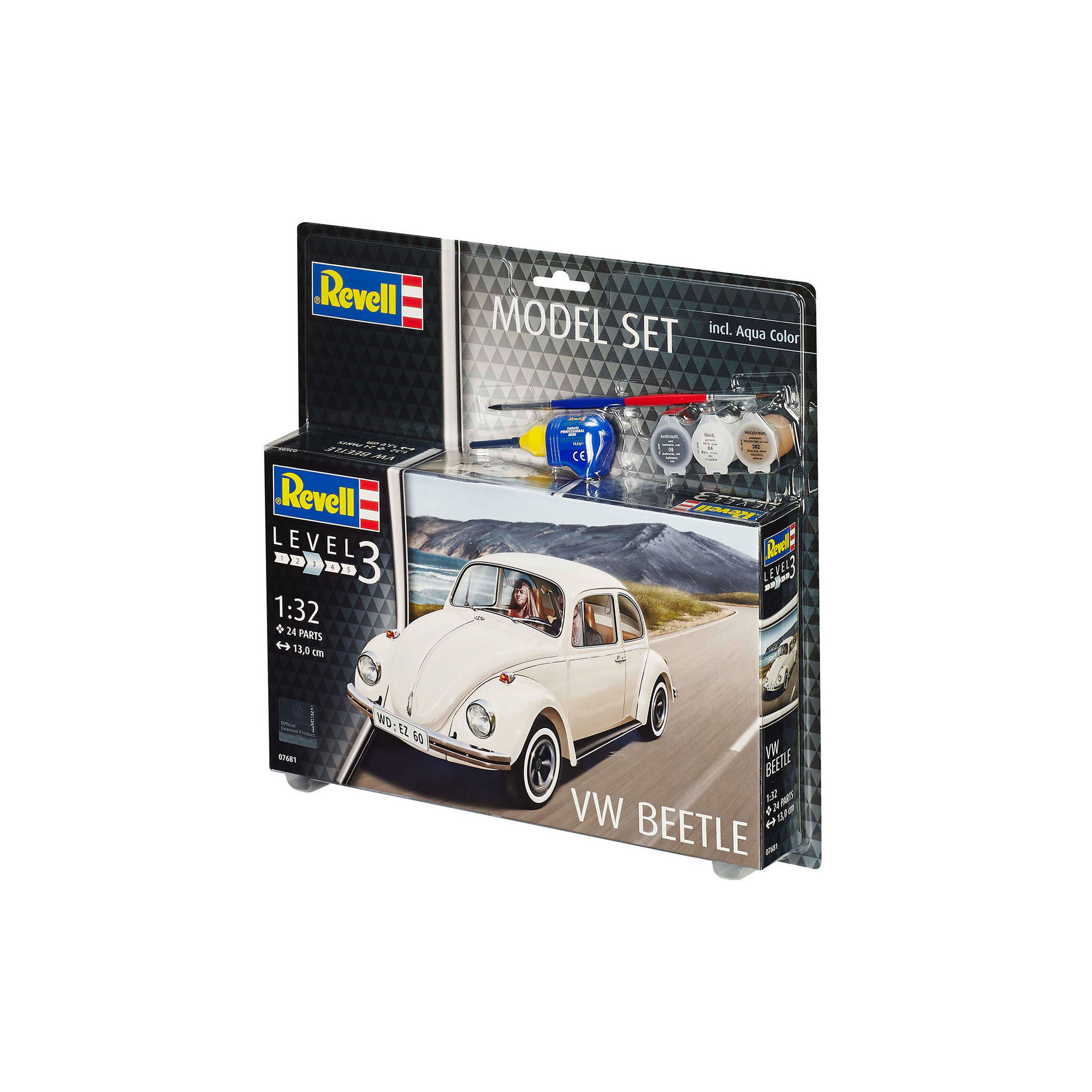 Przednia część opakowania zestawu VW Beetle Revell