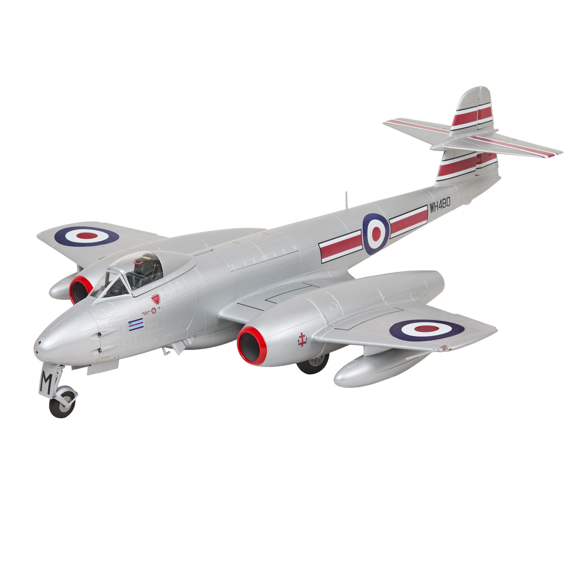 Zbudowany model samolotu Gloster Meteor F.8/FR.9