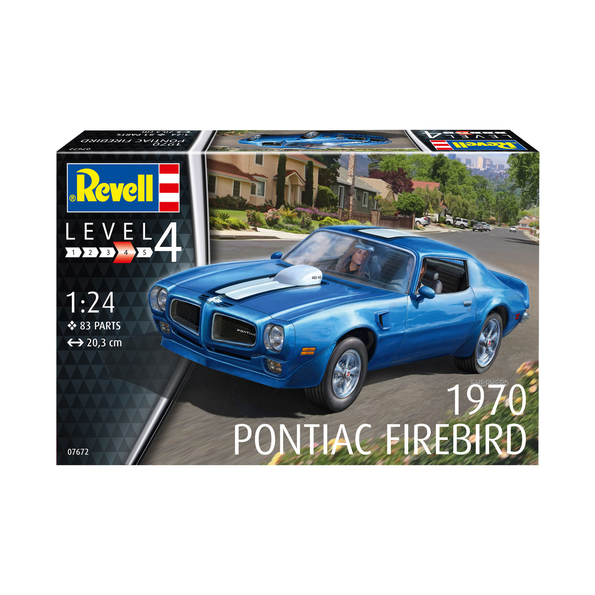 Pudełko modelu Pontiac Firebird 1970 w skali 1:24