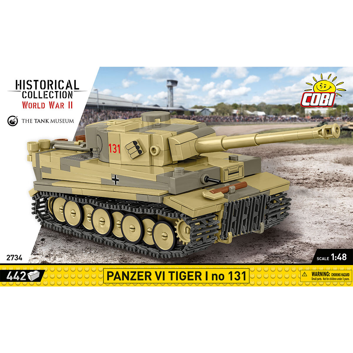 Tiger 131 w skali 1:48 z widocznymi nadrukami