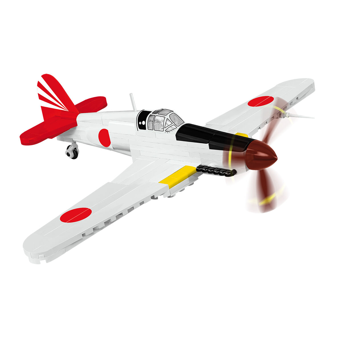 Zbudowany model Kawasaki Ki-61 Hien z ruchomym śmigłem
