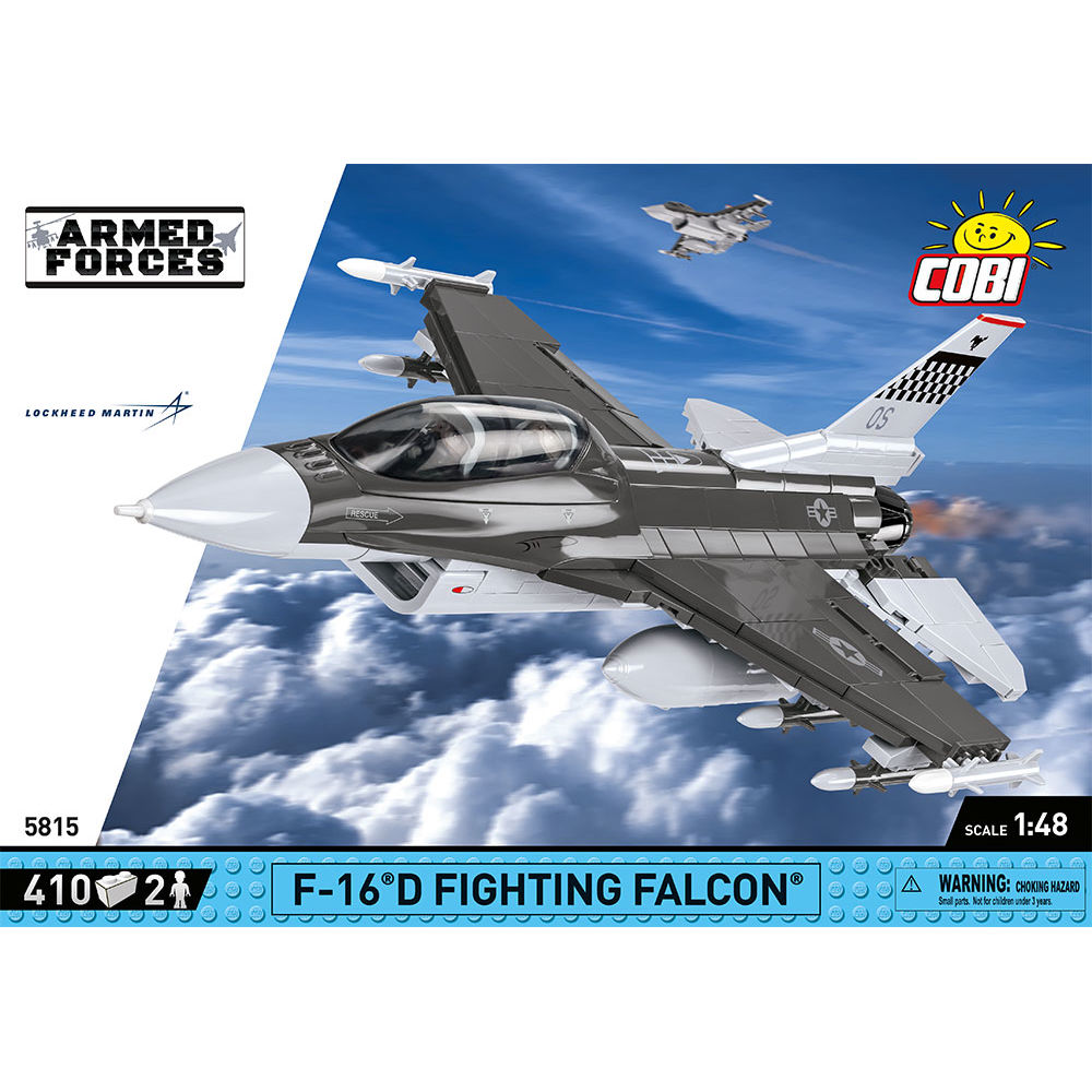 F-16D Fighting Falcon z widocznym uzbrojeniem i podwoziem