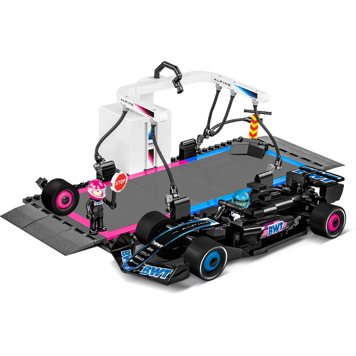 Zbudowany bolid BWT Alpine F1 i strefa pit stopu