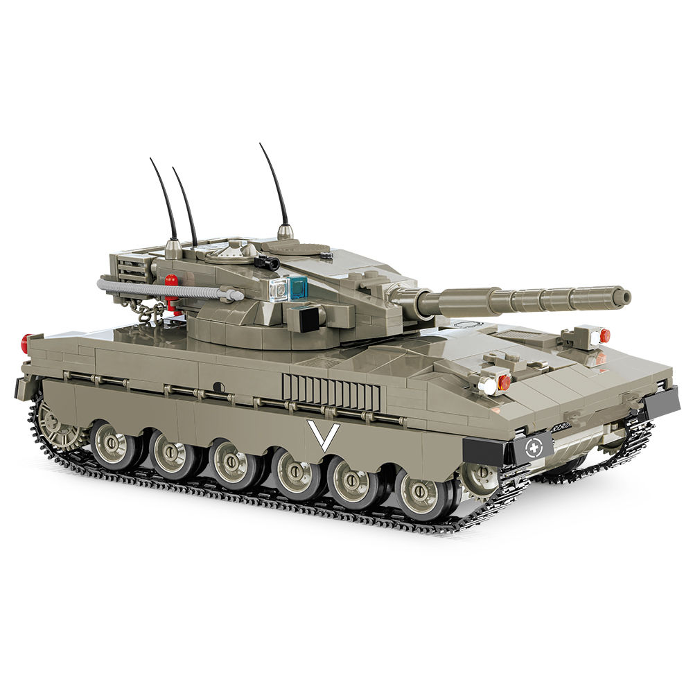 Zbudowany model czołgu Merkava Mk. I/II z widocznymi detalami