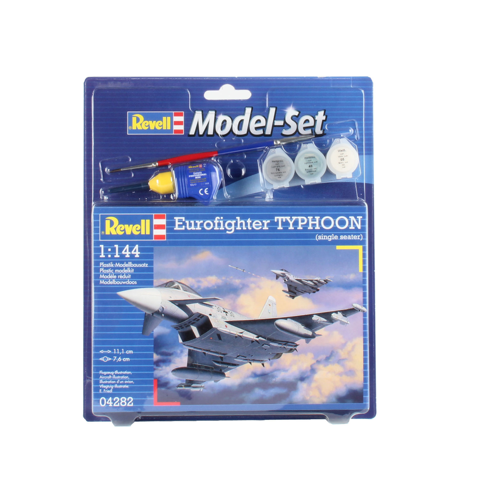 Zestaw Revell Model Set z modelem Eurofighter Typhoon w skali 1:144