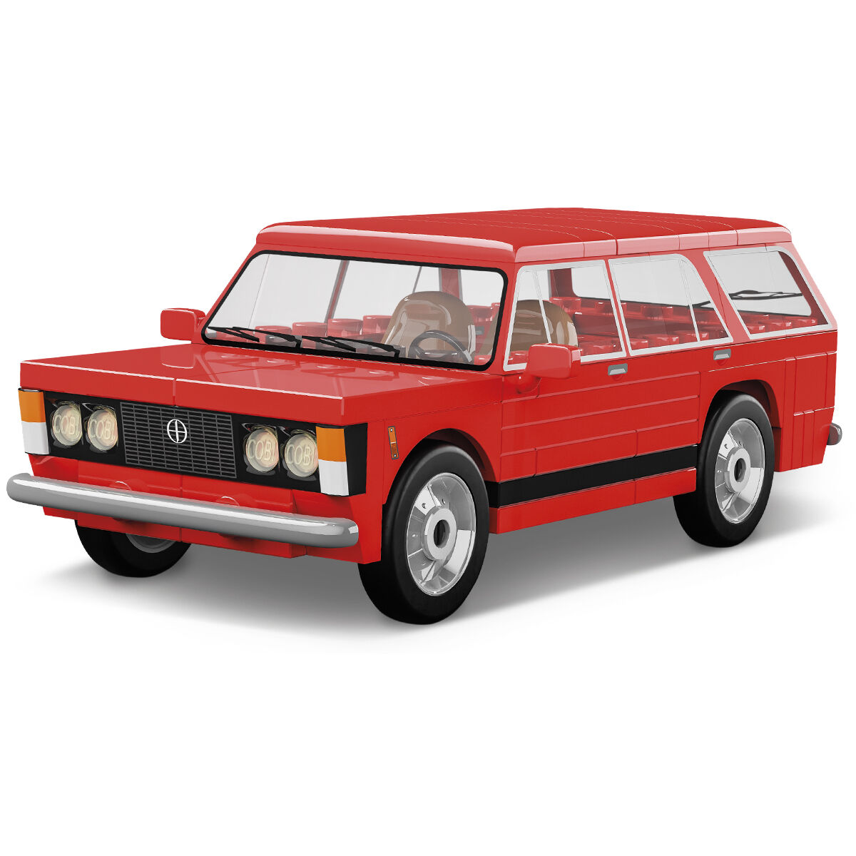 Czerwony model FSO 125p Kombi z tyłu