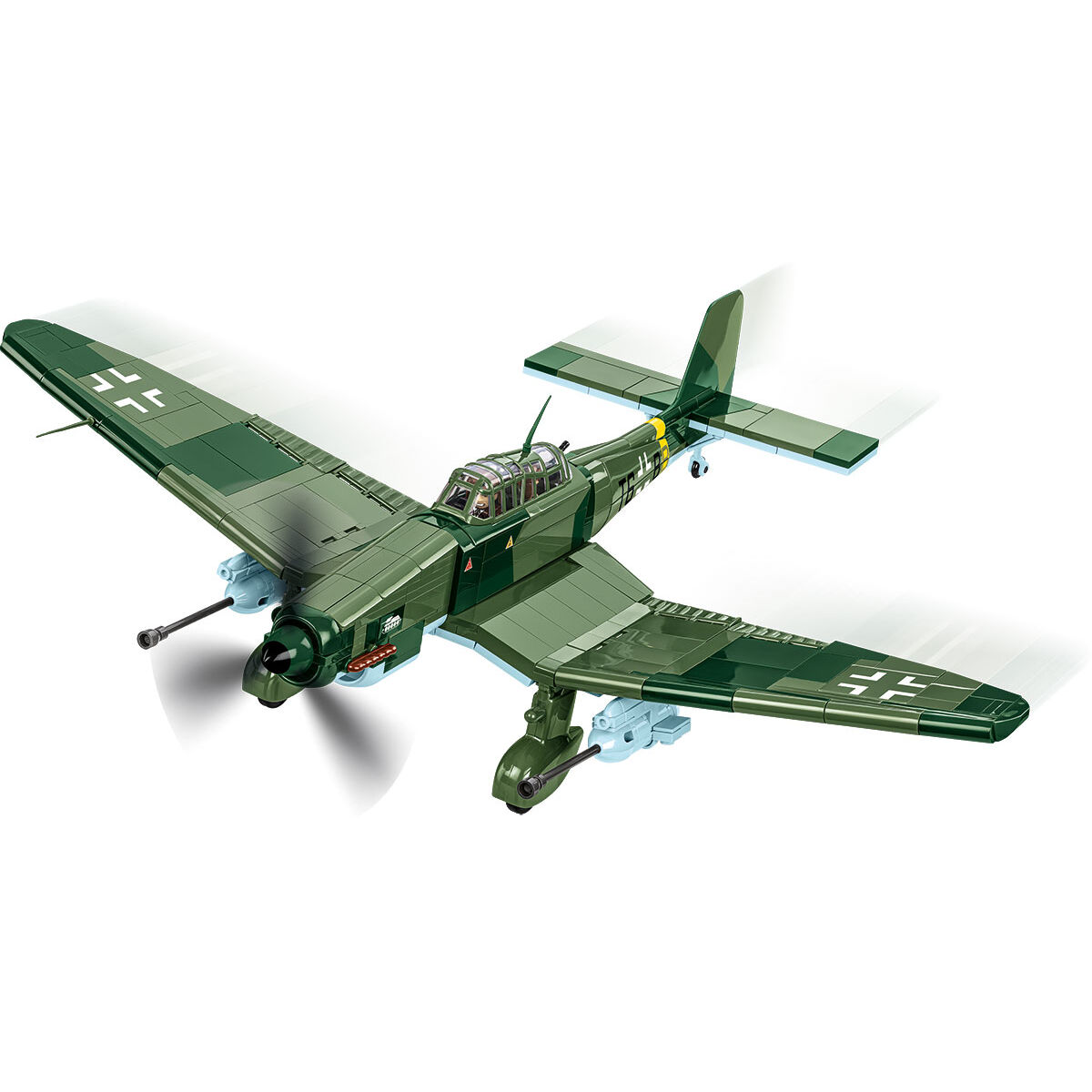 Junkers Ju 87 G-2 Stuka z widocznymi ruchomymi elementami