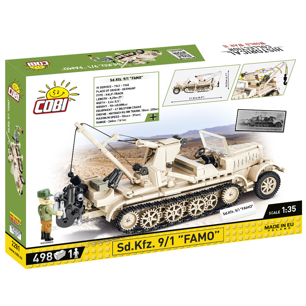 Model Sd.Kfz. 9/1 FAMO i opakowanie zestawu