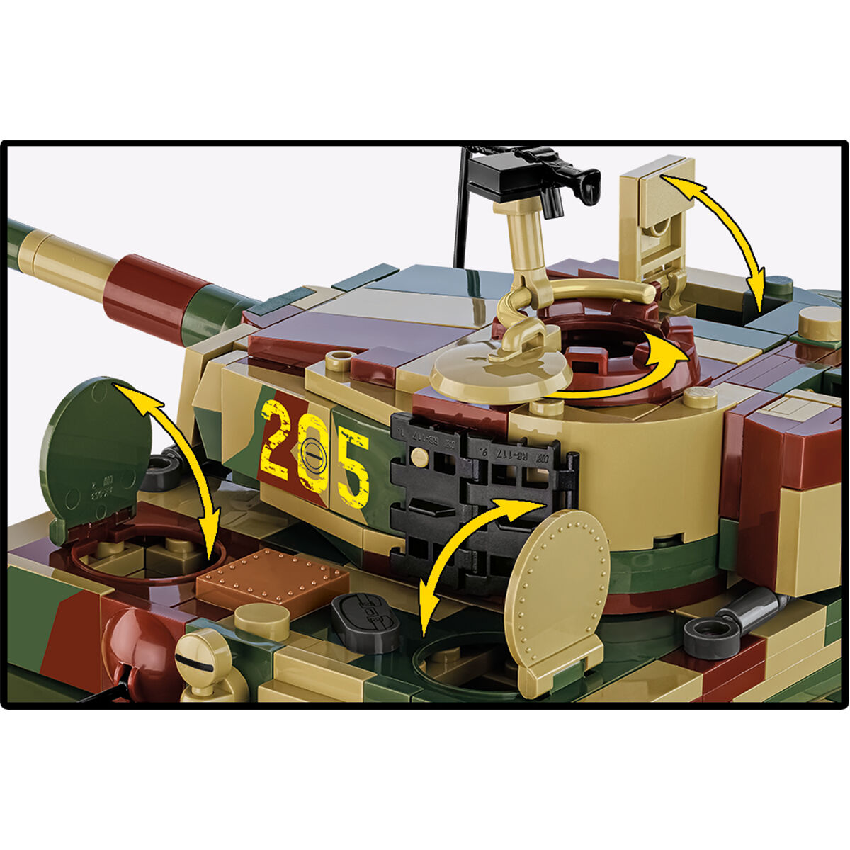 Wieża i ruchome elementy modelu Panzer VI Tiger I Ausf. E