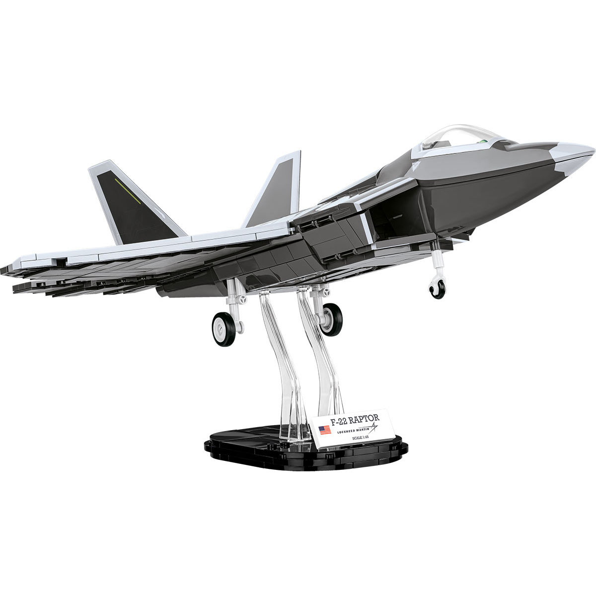 Lockheed F-22 Raptor na podstawce ekspozycyjnej