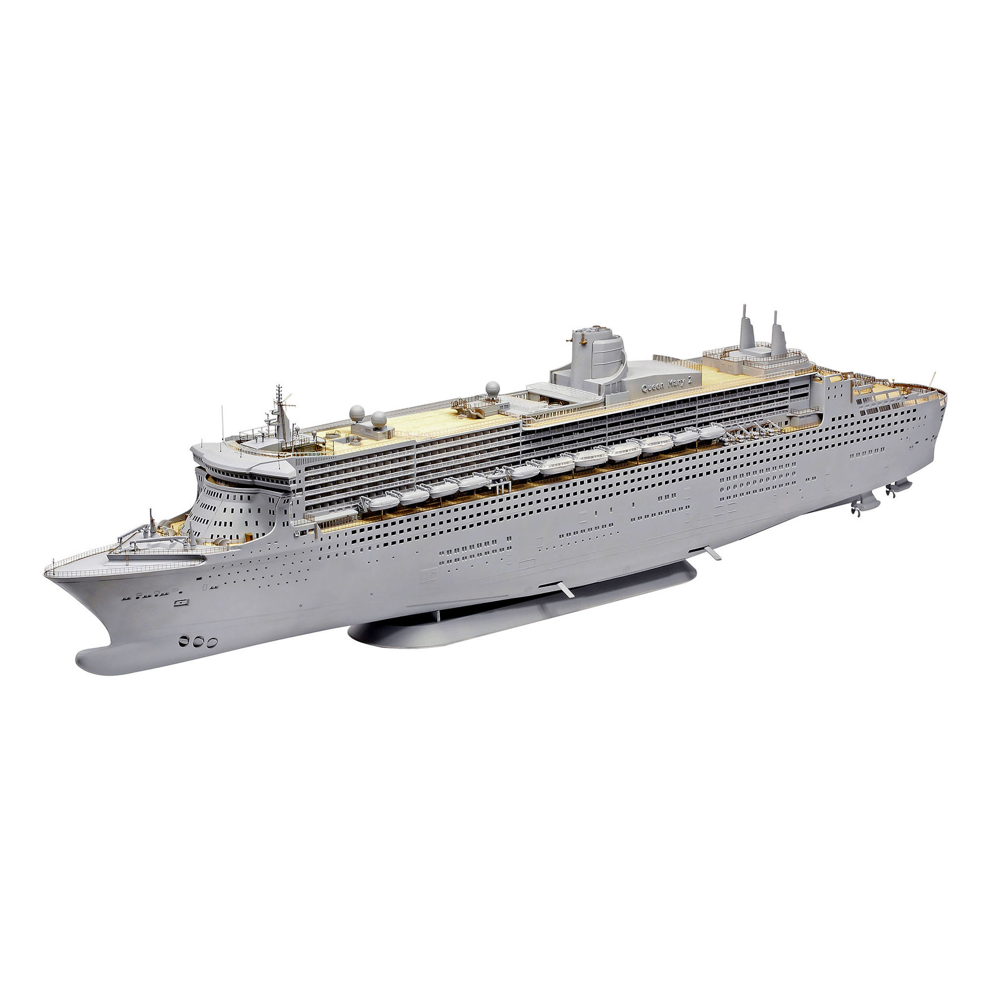 Biała wersja modelu statku Queen Mary 2