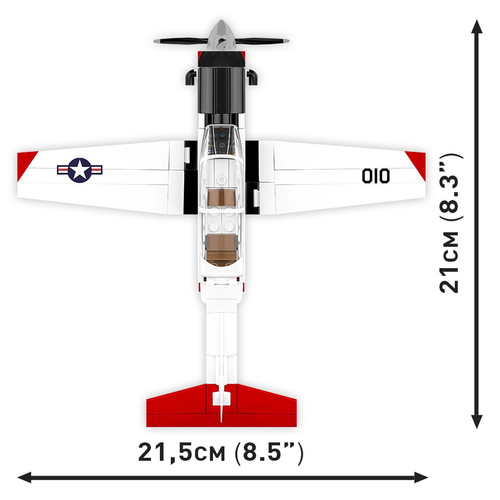 Widok modelu T-6 Texan II z góry