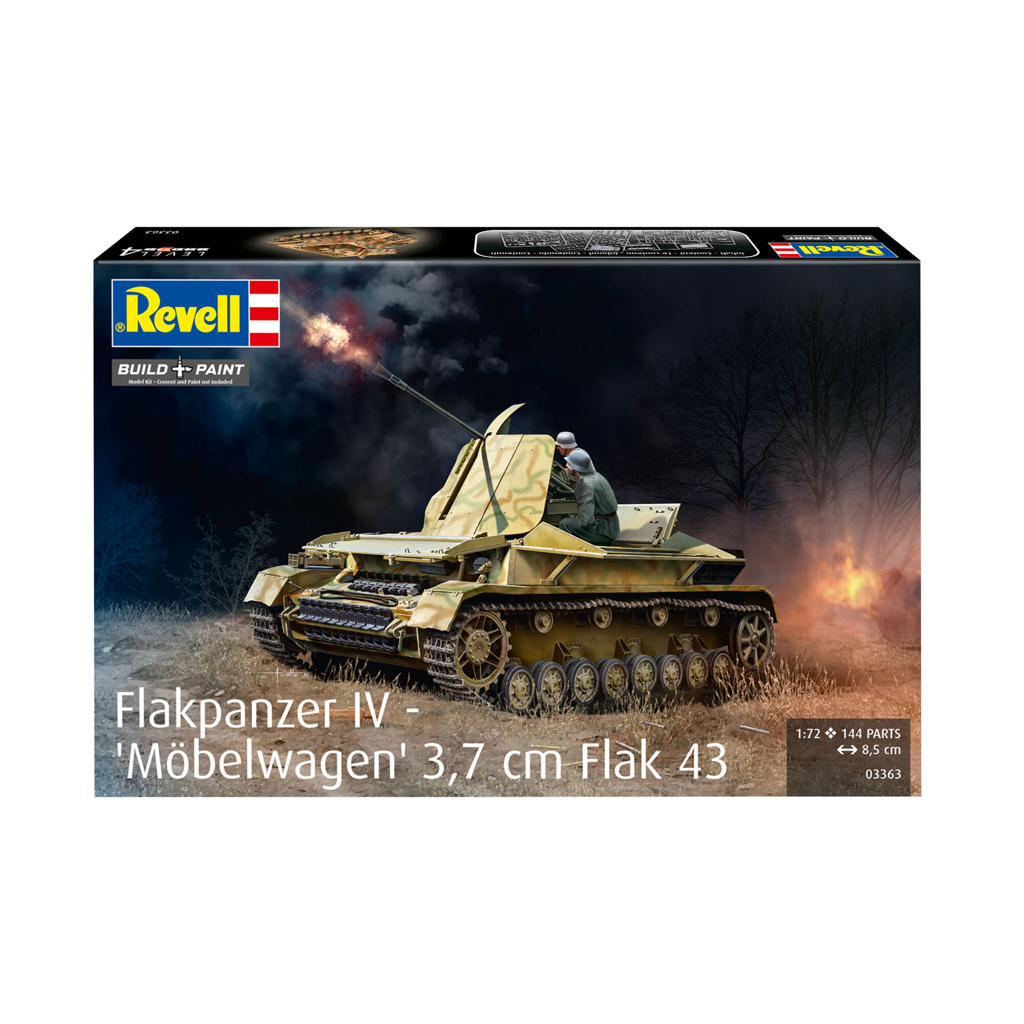 Flakpanzer IV Möbelwagen w opakowaniu modelarskim