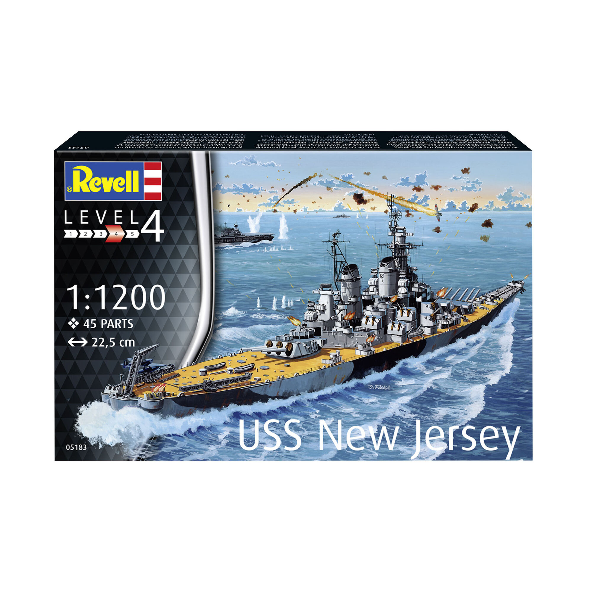 Pudełko zestawu modelarskiego USS New Jersey