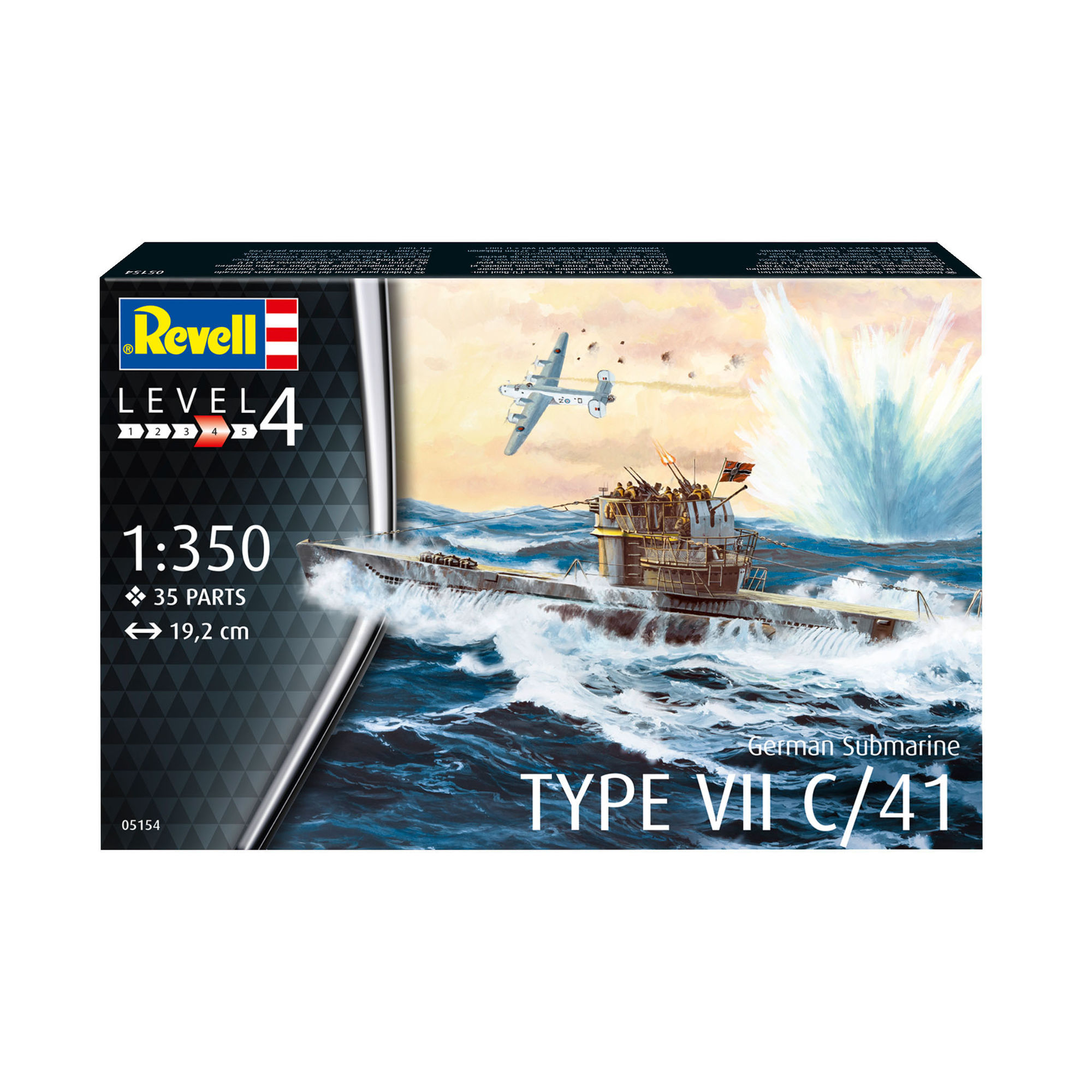 Pudełko zestawu Revell Type VII C/41 w skali 1:350