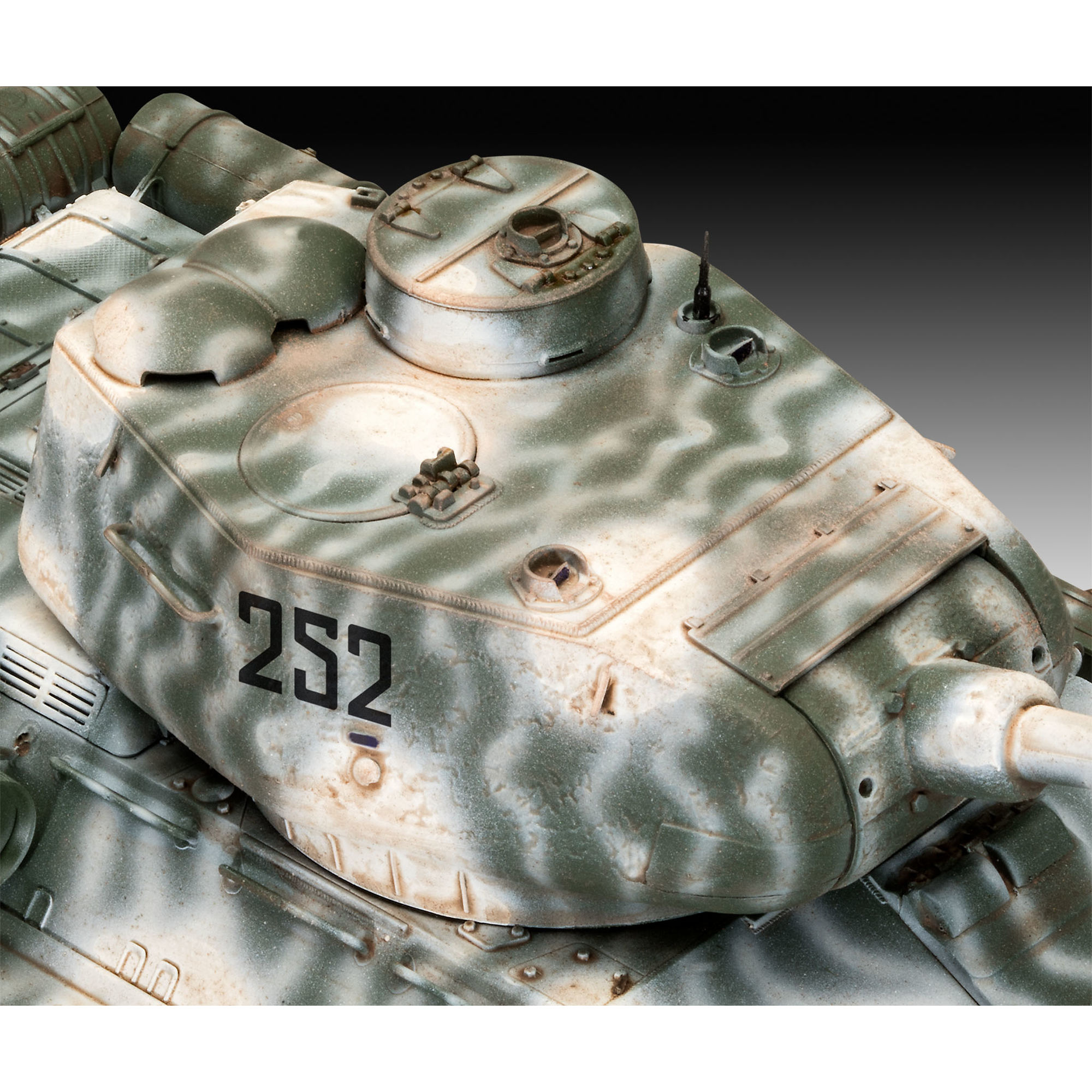Detal wieży i działa modelu T-34/85