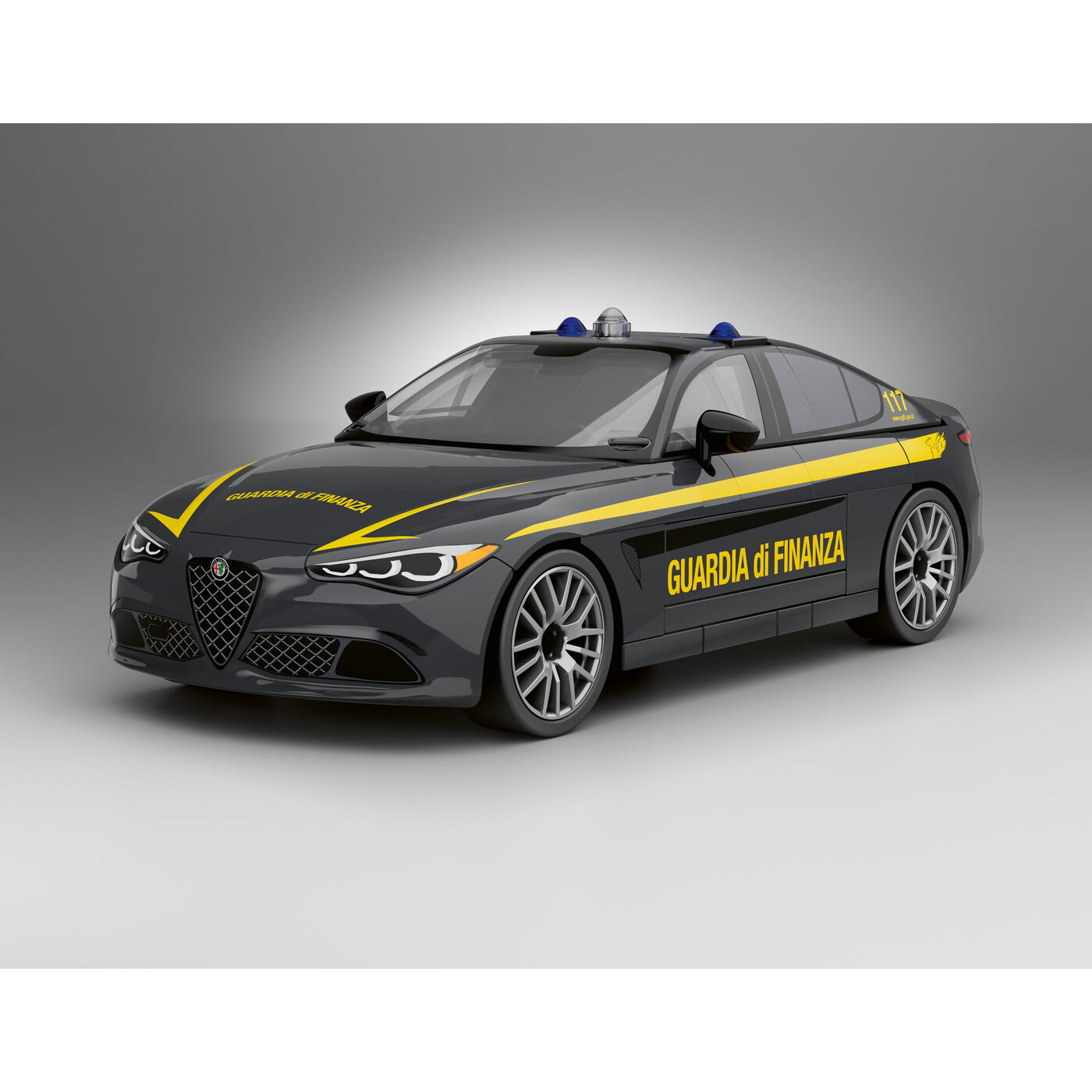 Przednie ujęcie modelu Alfa Romeo Giulia Quadrifoglio