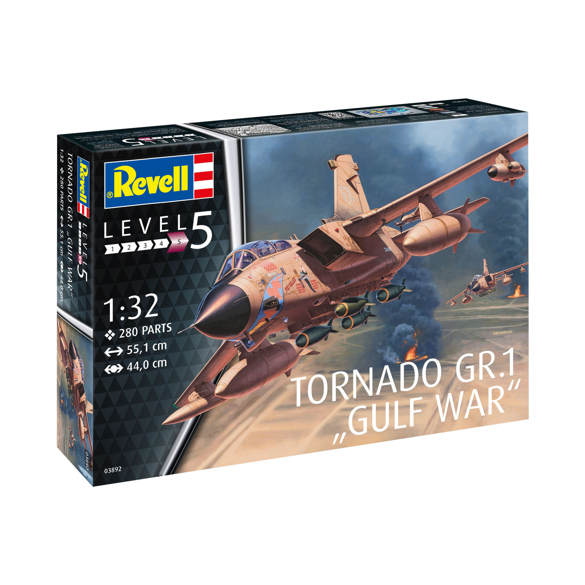 Pudełko modelu Tornado GR.1 Gulf War w skali 1:32