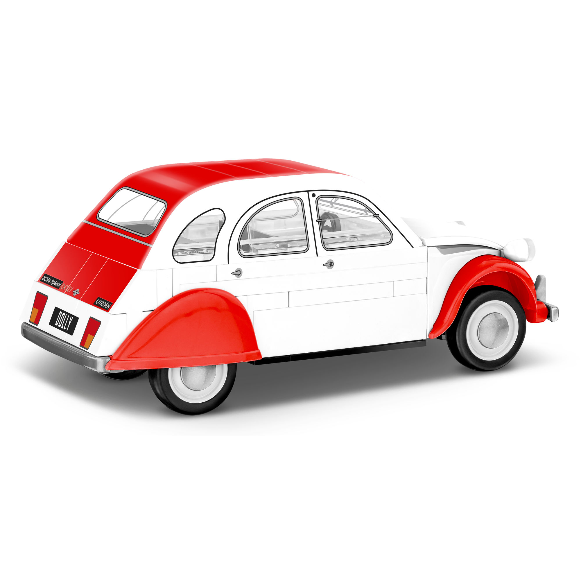 Tył modelu Citroëna 2CV Dolly