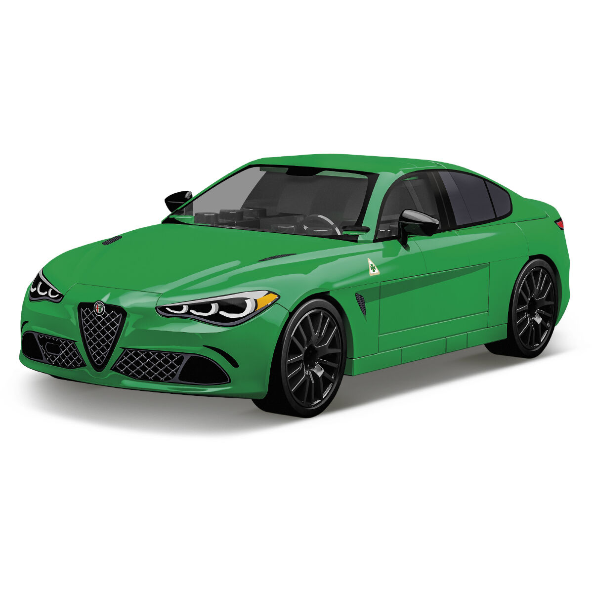 Zielony model Alfa Romeo Giulia Quadrifoglio