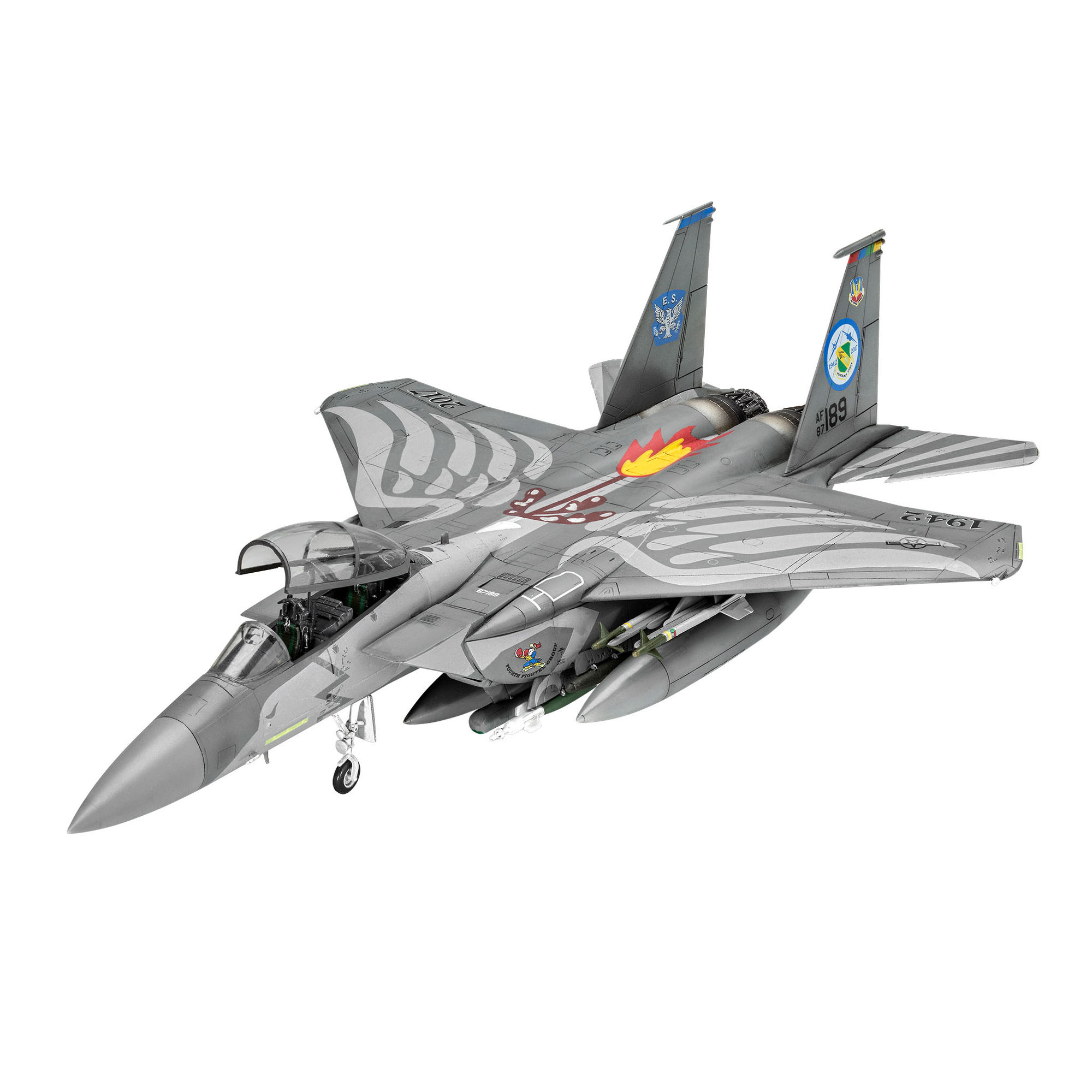 Złożony model samolotu F-15E Strike Eagle