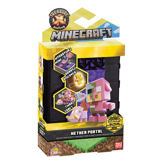 Zestaw Treasure X Minecraft Portal Nether z postaciami