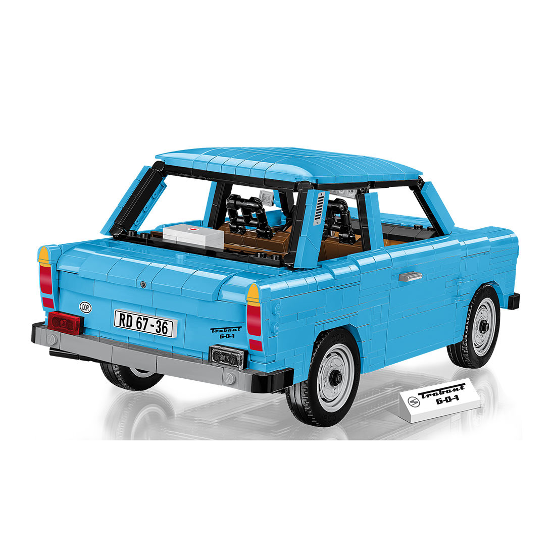 Model Trabanta 601 S pokazany od tyłu