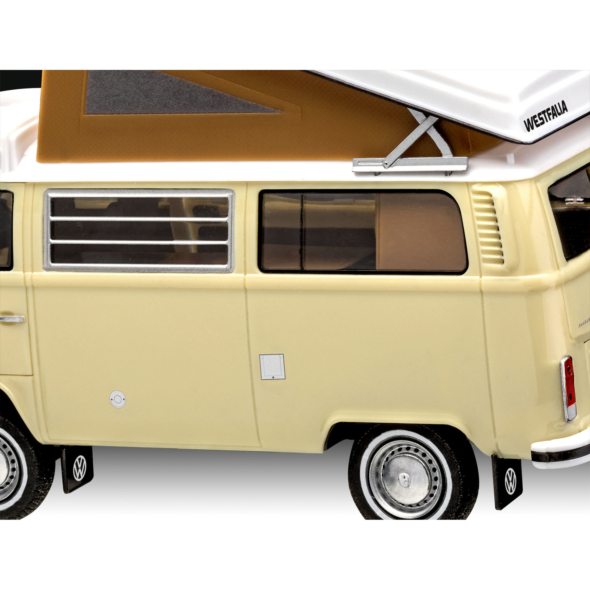 Detal bocznej części modelu VW T2 Camper