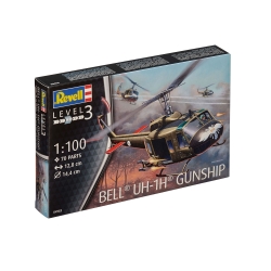 Bell UH-1H Gunship – model 1:100