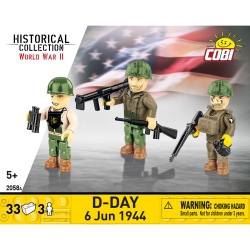 Figurki i akcesoria 3 szt. D-Day 6 czerwca 1944