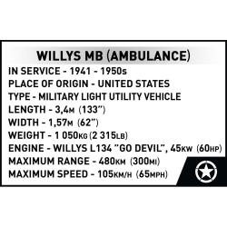 Willys MB Medical Jeep 1:12