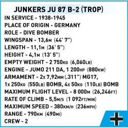 Junkers Ju 87 B-2 – model z klocków