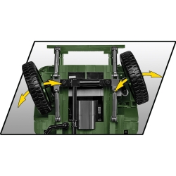Jeep Willys MB z przyczepką 1:12
