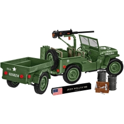 Jeep Willys MB z przyczepką 1:12