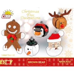 COBI Brown Bear – ozdoba choinkowa