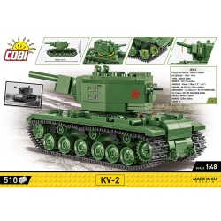 KV-2 – model z klocków 1:48