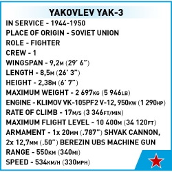 Yakovlev Yak-3 – model z klocków