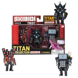 Skibidi Toilet Titan Collection 3-pak