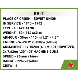 KV-2 – model z klocków 1:48