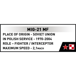 MiG-21 MF – model konstrukcyjny