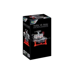 Widoczny silnik V8, skala 1:4
