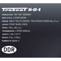 Trabant 601 S, skala 1:12