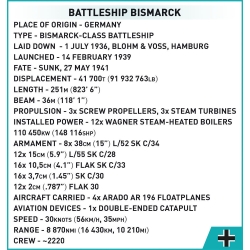 Pancernik Bismarck 2789 el.