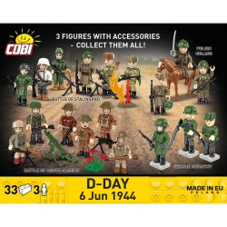 Figurki i akcesoria 3 szt. D-Day 6 czerwca 1944