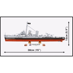USS KIDD DD-661 – model z klocków