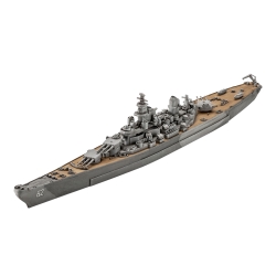 Revell USS New Jersey 1:1200 – zestaw startowy