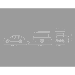 Volkswagen Passat B1 z przyczepą