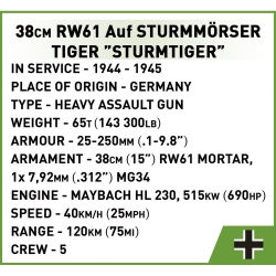 38 cm Sturmtiger – model z klocków